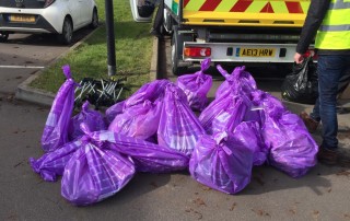 Bags collected at Bearbrook School