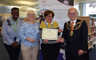 Town Mayor with Alzheimers Society