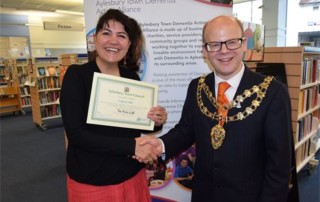 Town Mayor with Caroline Barlte MD from 3SpiritUK