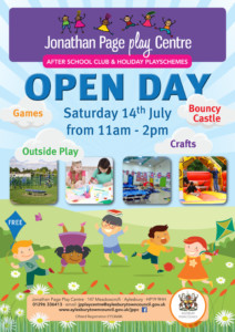 Open Day at Jonathan Page Play Centre @ Jonathan Page Play Centre | England | United Kingdom