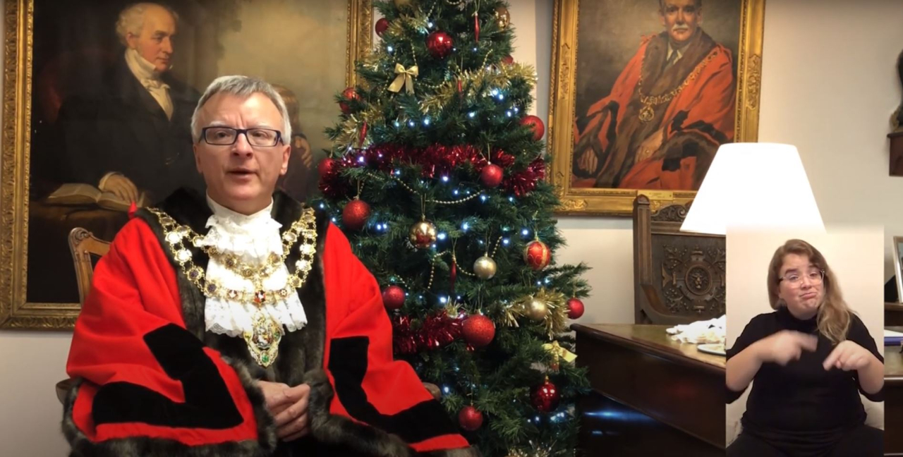 Image of clip from Mayor of Aylesbury's Christmas Message