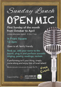 Sunday Lunch Open Mic @ Friars Square Shopping Centre